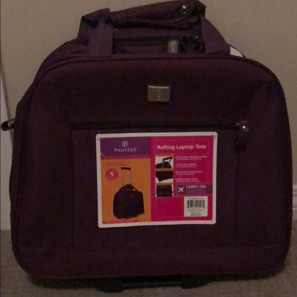 Rolling laptop tote
